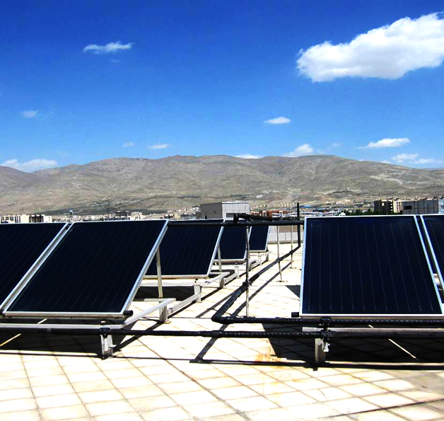 سیستم گرمایشی خورشیدی تحت فشار اجرا شده توسط شرکت سرو انرژی
